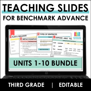 Units 1-10 Teaching Slides FULL-YEAR BUNDLE | Third Grade | Benchmark Advance
